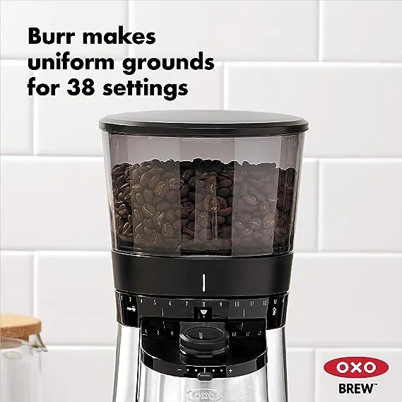 OXO On Barista Brain Conical Burr Grinder with Integrated Scale