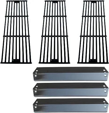 Parts Kit DG234 Heat Plates&amp;Cooking Grid Replacement for Chargriller 3001 3030..