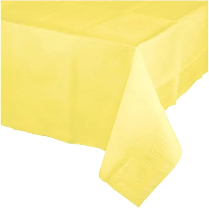 Creative Converting Mimosa Yellow Paper Tablecloths, 3 ct