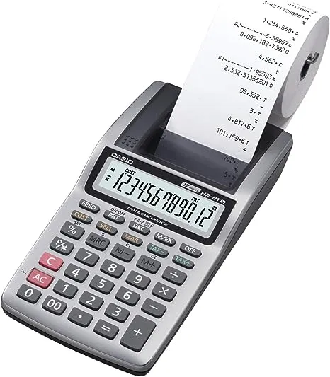 Casio HR-8TM Plus - Handheld Printing Calculator 