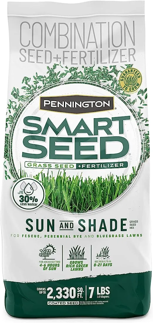 Smart Seed 20 lbs. Sun and Shade North Grass Seed and Fertilizer