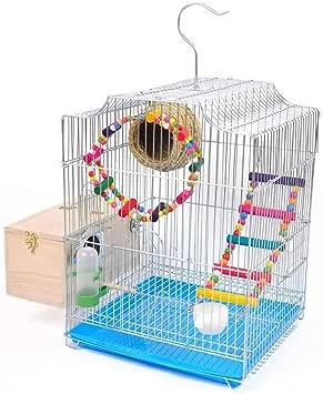 Parakeet Nesting Box Bird House Budgie Wood Breeding Box for Lovebirds Parrot...