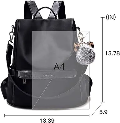 Backpack Purse for Women Anti theft Bookbag Purse Lightweight Shoulder Bag Sa...