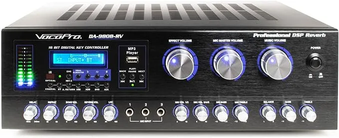 VocoPro DA9808RV Professional 600W Karaoke Amp