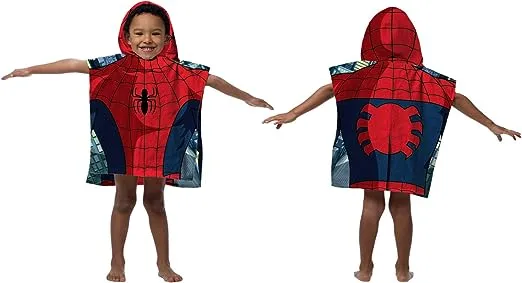 Jay Franco Hooded Towel, Spiderman Classic 22in x 44in