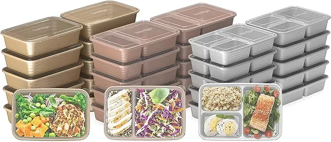 Bentgo 60-Piece Meal Prep Kit ,Rich