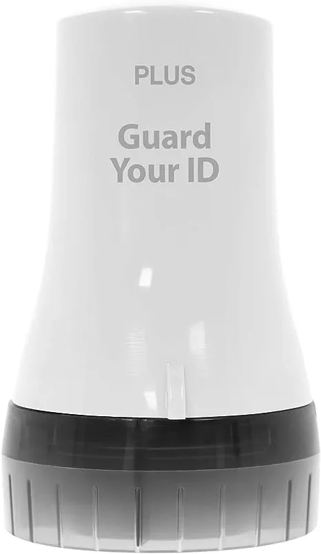 Guard Your ID Advanced Wide Roller Identity Theft Prevention Security Stamp - White