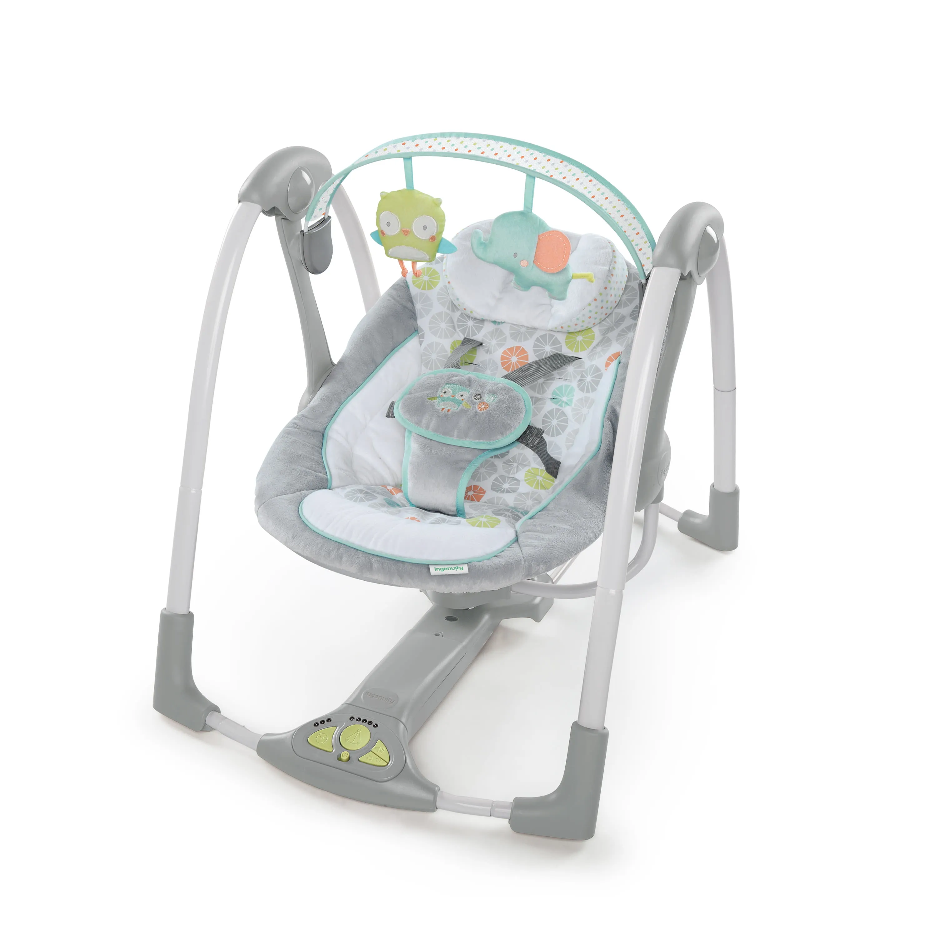 Ingenuity Boutique Collection Deluxe Swing 'n Go Portable Baby Swing - Bella Teddy