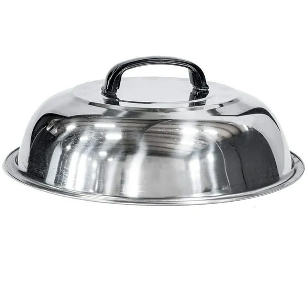 Blackstone Griddle Accessories - 12 Inch Round Basting Cover - Stainless Steel - Cheese Melting Dome and Steaming Cover - Best for Use in Flat Top Grill Cooking Indoor or Outdoor