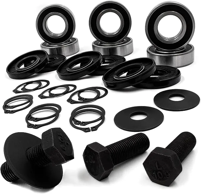 HD Switch -3 Kit- Spindle Bearing & Seal Rebuild Kit 555009 502300 502301 502303 155009 156026 5022310 06-229 21-023 fits King Kutter & Country Line FM5 FM6 CL075 FM48 FM60 FM72 RFM48 RFM60 RFM72 RSFM