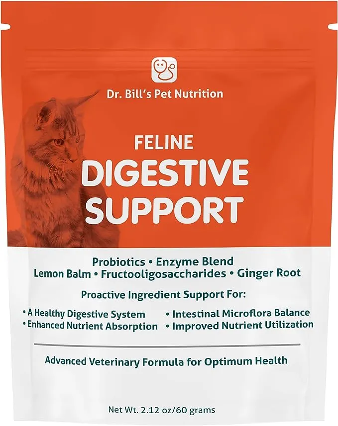 Dr. Bill’s Feline Digestive Support | Pet Supplements | Probiotics for Cats |