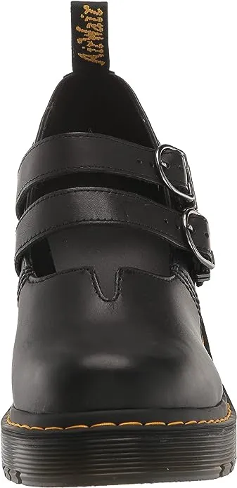 Dr. Martens Eviee Sendal Leather Women's Black Heels - US 8