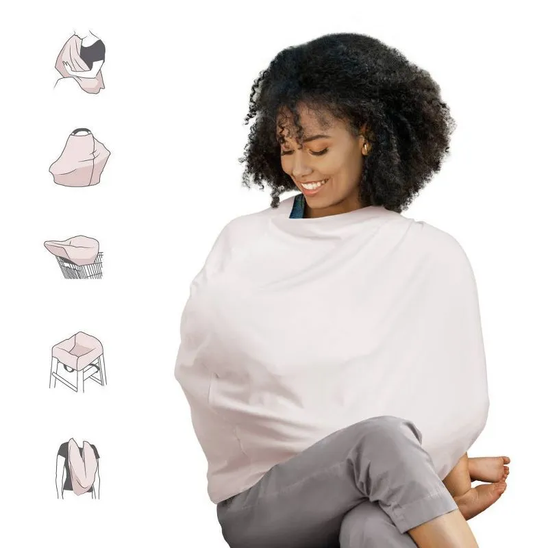 Munchkin Milkmakers 5-in-1 Multi-Use Nursing Cover, Pale Peach