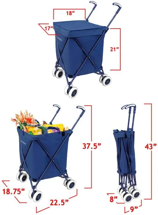 VersaCart Transit Folding Shopping and Utility Cart