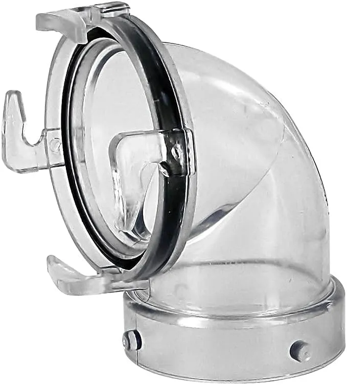 Valterra - 90 DEG. CLEARVIEW ADAPTER,CLEAR HOSE ADAPTERS - T1023