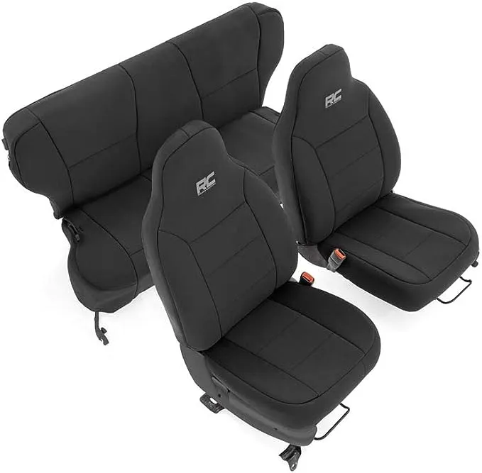 Rough Country Neoprene Front and Rear Seat Covers for 1997-2001 Jeep Cherokee Jeep