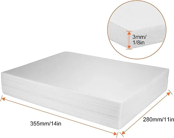 20Pack Foam Boards, 11"x14" Foam Core Backing Board White, 1/8" Thickness Mat Boards Poster Boards Polystyrene Poster Board Signboard Perfect for Presentations, School, Office & Art Projects