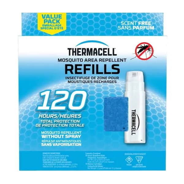 Thermacell Mosquito Repellent Refills; Compatible with Any Fuel-Powered Thermacell Repeller; Highly Effective, Long Lasting, No Spray, No Scent, No Mess; 15 Foot Zone of Mosquito Protection