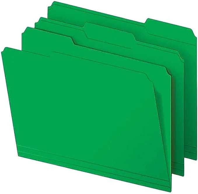 Staples Colored Top-Tab File Folders