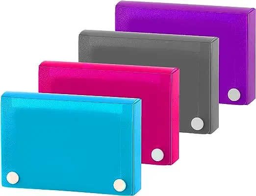 3" x 5" Index Card Case with 5 Tab Dividers and Sticker Tabs