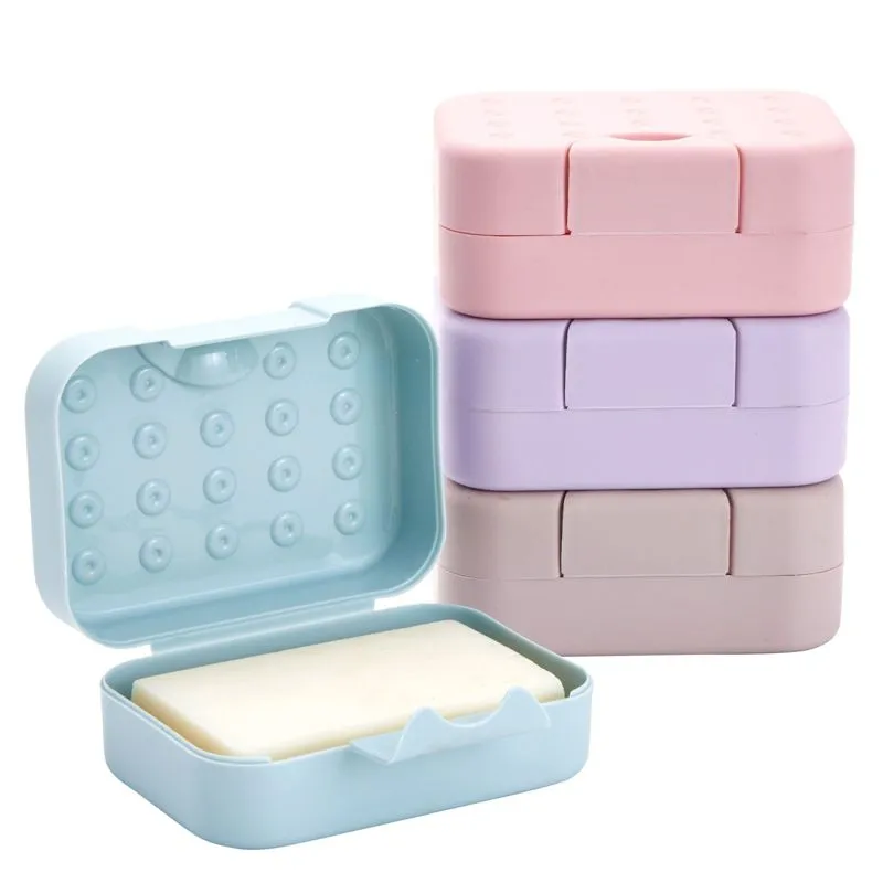 Soap Holder Travel Cases In 4 Colors 4.5 X 1.8 X 3.3 In 4 Pack