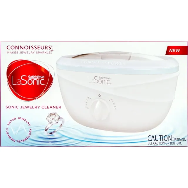 Connoisseurs La Sonic Safewave Jewelry Cleaner Machine, Professional Jewelry Cleaning at Home, Safe on Jewelry