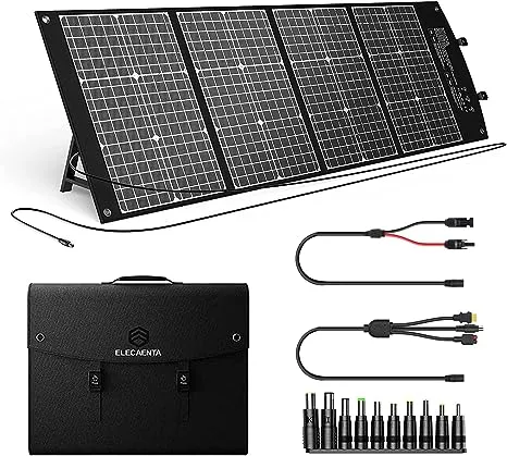  120W Portable Solar Panel for Power Station, 25% High Efficiency (3rd Gen 