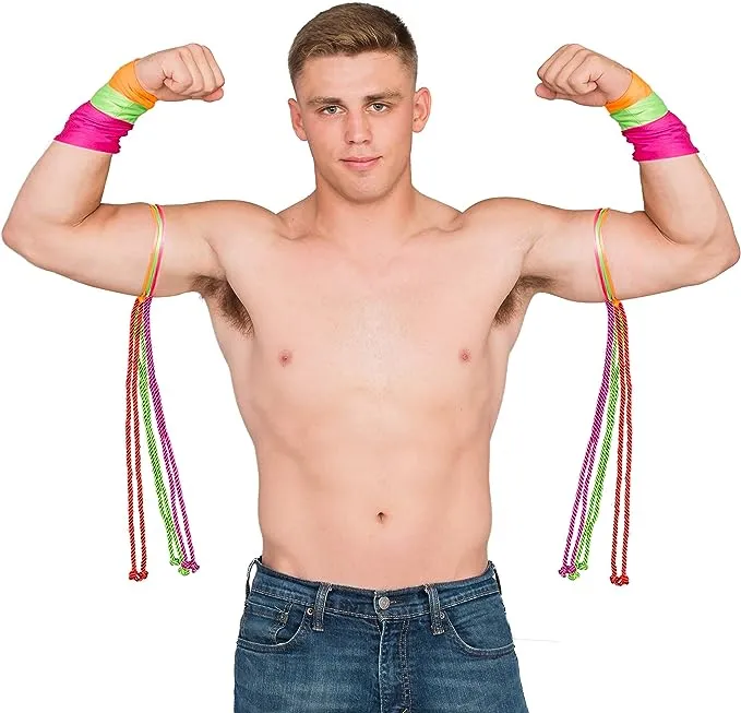 Ultimate Warrior Wristband Armband Costume Accessory Set