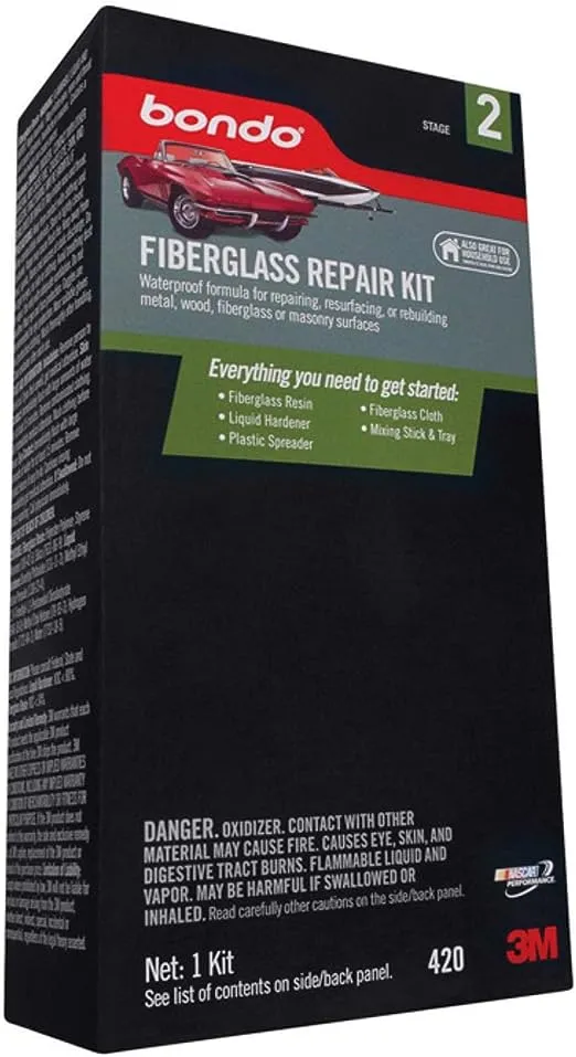 3M Bondo Fiberglass Resin Repair Kit