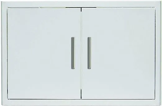 Blaze 32" Stainless Steel Double Access Door with Paper Towel Holder - BLZ-AD32-R-SC