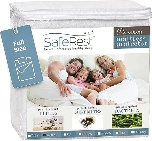 Saferest Premium Hypoallergenic Waterproof Mattress Protector