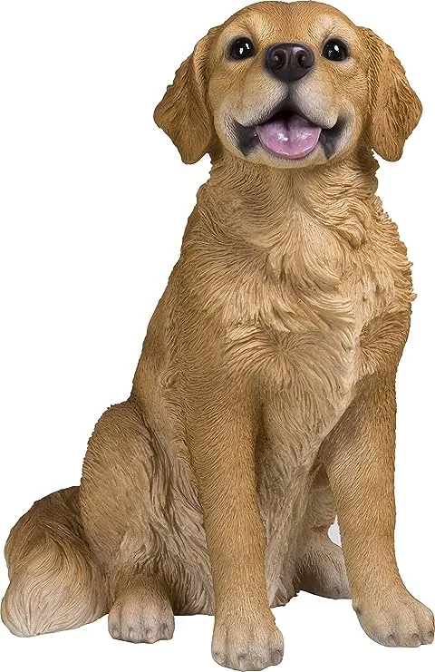 Hi-Line Gift Ltd. Sitting Golden Retriever Statue