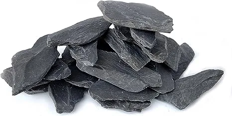 Natural Slate Stone 3 to 5 inch Rocks for Miniature and Fairy Garden, 