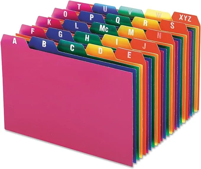 Oxford Poly Index Card Guides