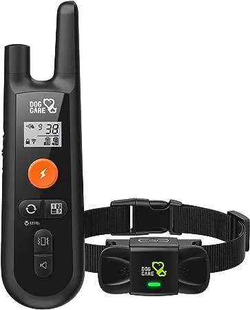 Dog Care Dog Training Collar, Shock Collar with Beep, Vibration, Safe Static, Dog Training Collar with Remote 1500ft Waterproof