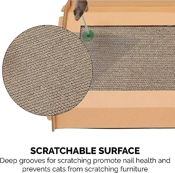 FurHaven Corrugated Cat House Scratchers