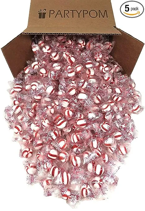 Bobs Sweet Stripes Soft Peppermint Candy Balls