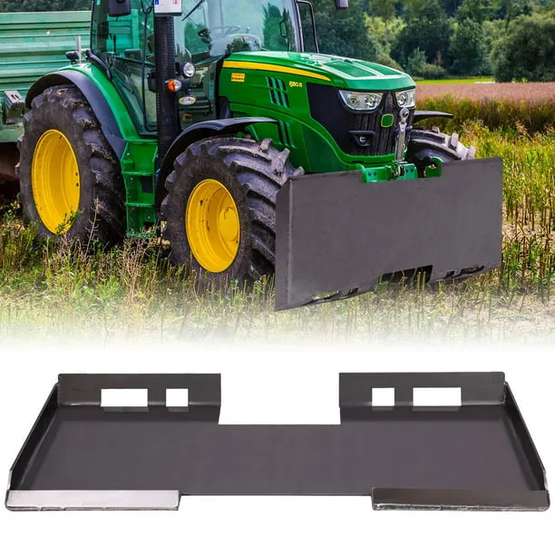 VEVOR Skid Steer Mount Plate Thick Skid Steer Attachment Plate Steel Quick Attachment Loader Plate