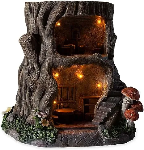 Two-Story Lighted Fairy House