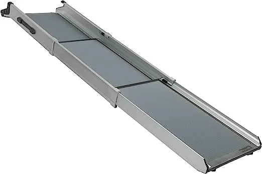 PetSafe Happy Ride Compact Telescoping Dog Ramp for Cars, Trucks, & SUVs - Extends 28 to 70 Inches, Portable Pet Ramp for Large Dogs, Non-Slip - Weighs Only 14 lb, Supports up to 300 lb