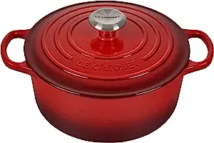 Le Creuset Enameled Cast Iron Signature Round Dutch Oven, 4.5 qt., Cerise