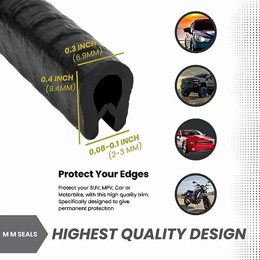 Seal Rubber Edge Trim