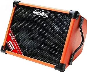 BP80 Battery Powered Acoustic Guitar Amplifier- Portable Bluetooth Speaker 10...