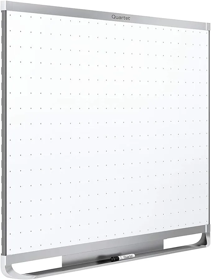 Quartet Magnetic Whiteboard, White Board, Dry Erase Board, 6' x 4', Silver Aluminum Frame, Prestige 2 Total Erase (TEM547A)