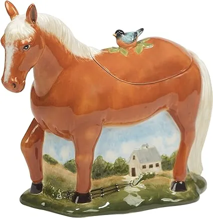 Certified International York Stables 3-D Horse Cookie Jar