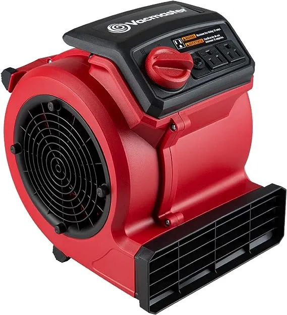 Vacmaster Red Edition AM201 1101 550 CFM Portable Air Mover Floor and Carpet Dryer for Drying and Cooling Kitchen