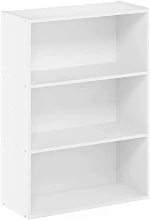 Furinno Pasir 3-Tier Open Shelf - Plain White