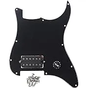 Black Prewired Pickguard 1 Humbucker For Electric Guitar