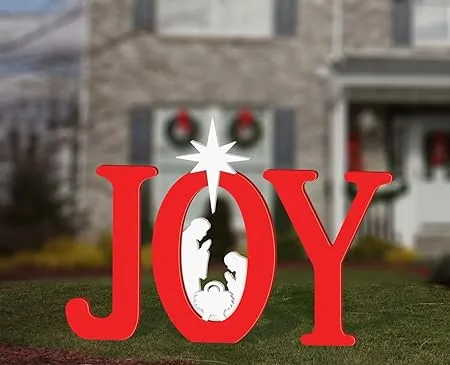 Frontyard Originals Outdoor Joy Nativity (Red)