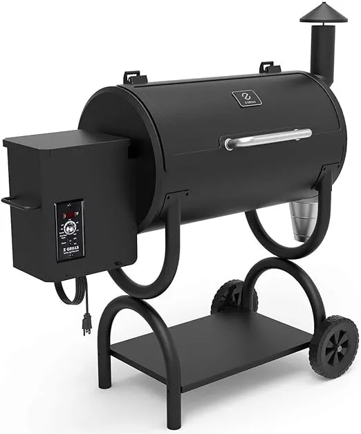 Z Grills Zpg-550b 47" Black Auto Temperature Control Wood Pellet Grill & Smoker